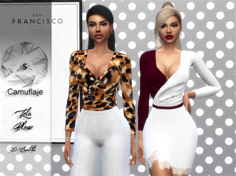 Lola Blouse By Camuflaje At Tsr Sims 4 Updates