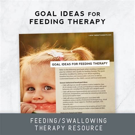 goal ideas for feeding therapy printable handouts for speech occupational and physical