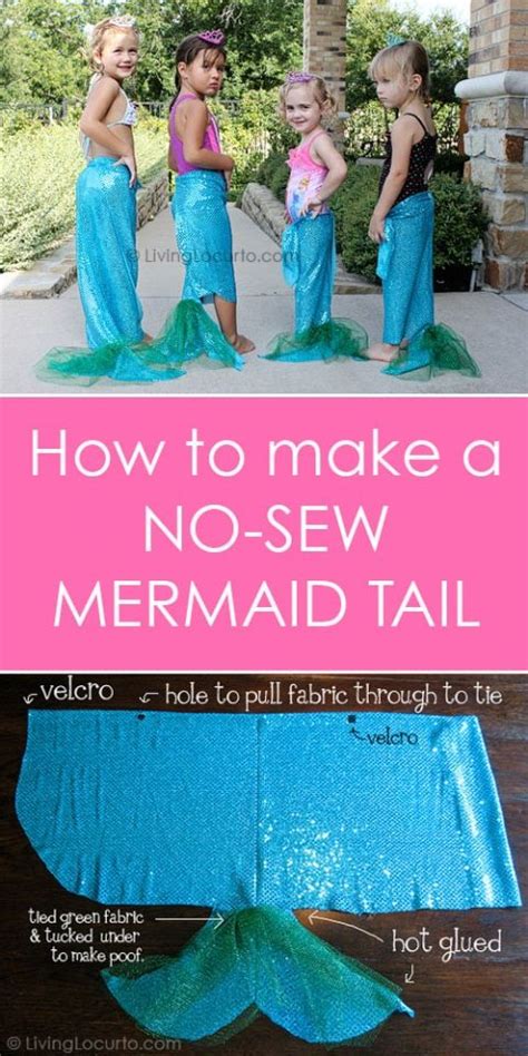 No Sew Mermaid Tails Diy Craft Mermaid Parties Halloween Party Craft