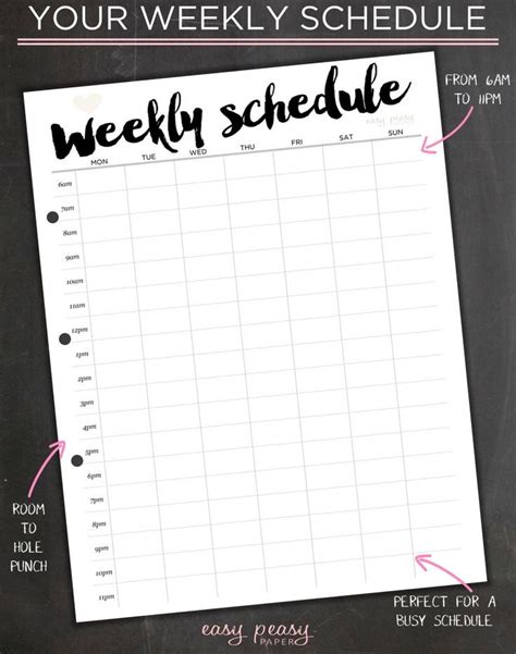 Here are the weekly schedule templates that you can use for your daily routines. Schedule Template Aesthetic Here's What No One Tells You About Schedule Template Aesthetic - AH ...