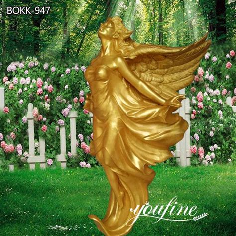 Outdoor Garden Life Size Bronze Flying Angel Statue For Sale Bokk 947
