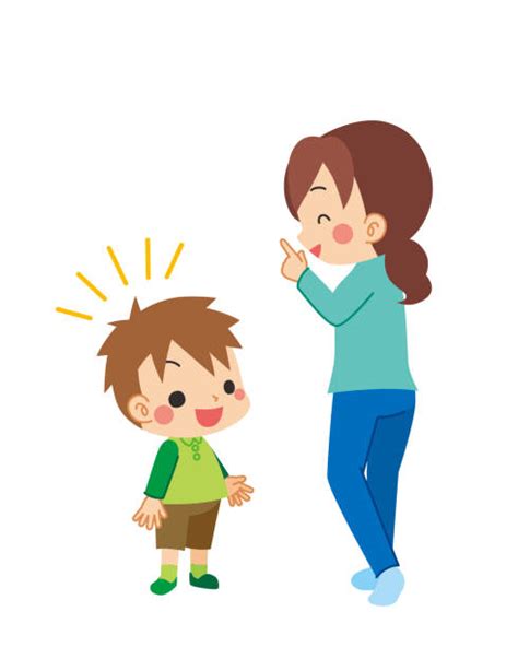 Mother And Son Talking Illustrations Royalty Free Vector Graphics