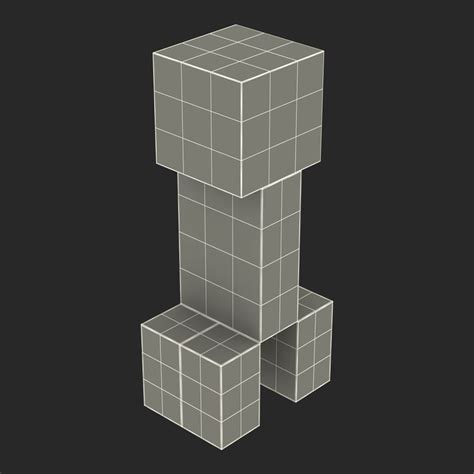 Creeper Minecraft Modèle 3d 19 Ma Max Obj Fbx C4d 3ds Free3d