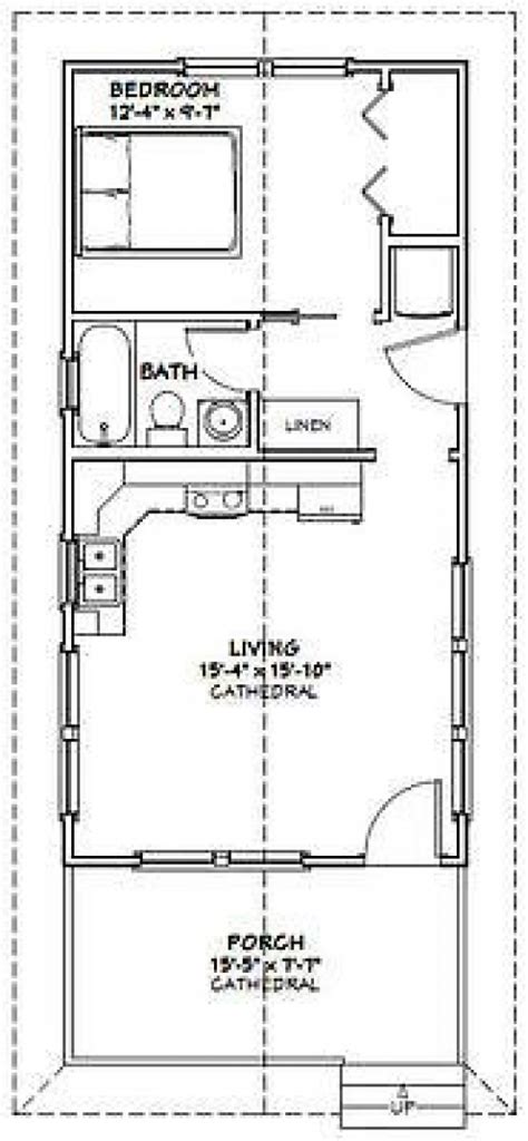 16x32 Tiny House 511 Sq Ft Pdf Floor Plan Model
