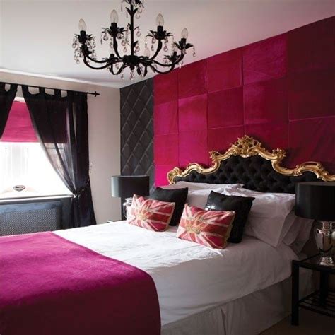 Glamorous Hot Pink And Black Bedroom Hot Pink Bedrooms Glamourous Bedroom Glamorous Bedroom