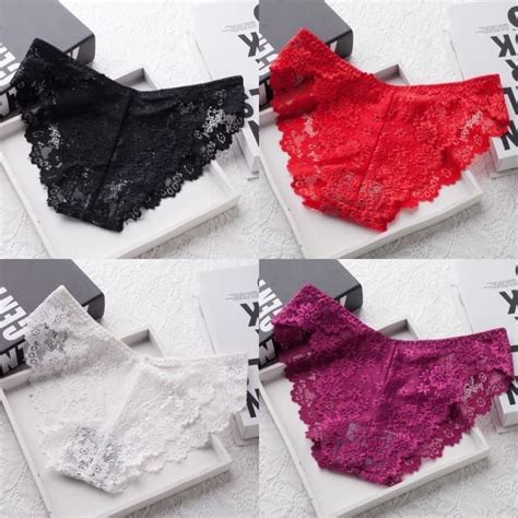 Jual Celana Dalam Renda Cd Wanita Underwear Garis Transparan Sexy K397
