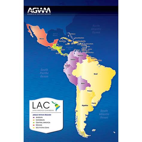 Latin America Caribbean Prayer Map Agwm