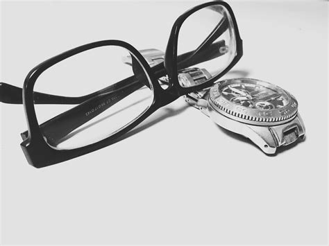 free images watch black and white technology time lens security close up glasses