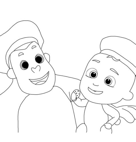 Cocomelon Coloring Pages Free Free Printable Monkey Coloring Page