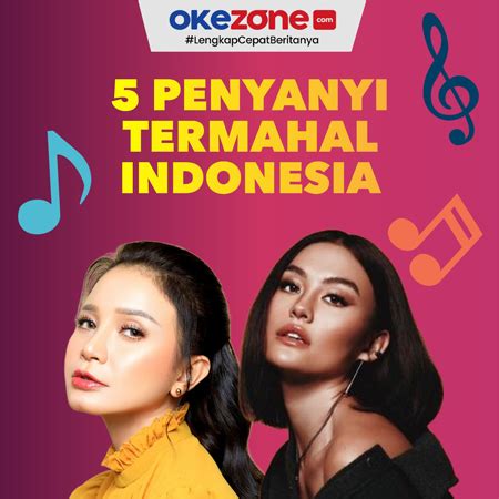 5 Penyanyi Termahal Indonesia 0 Foto Okezone Infografis