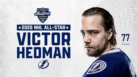 Victor Hedman Named 2020 Nhl All Star Tampabaylightning