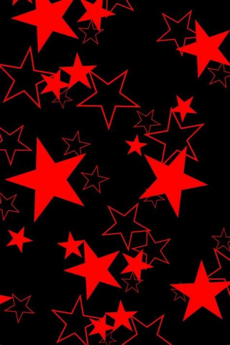 Red Stars Wallpaper Red And Black Wallpaper Star Wallpaper Red