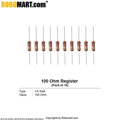Buy 100 Ohm 14 Watt Resistor Resistance Online