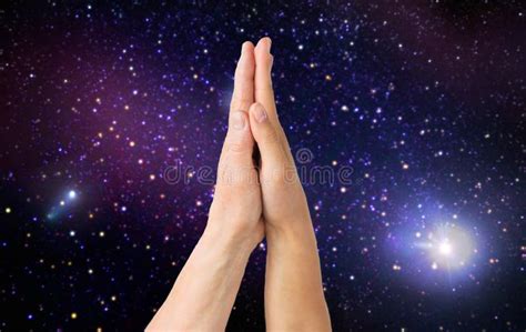 Close Up Of Senior And Young Woman Touching Hands Stock Photo Image