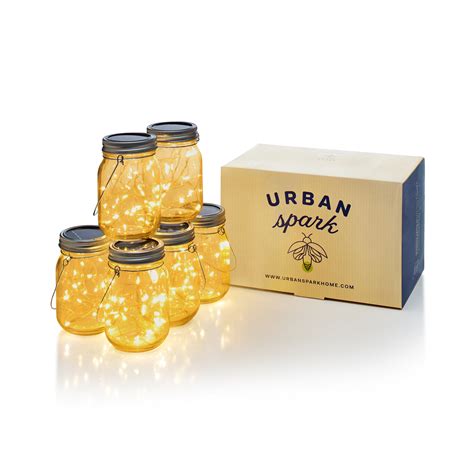 Urban Spark Mason Jar Solar Led Lights
