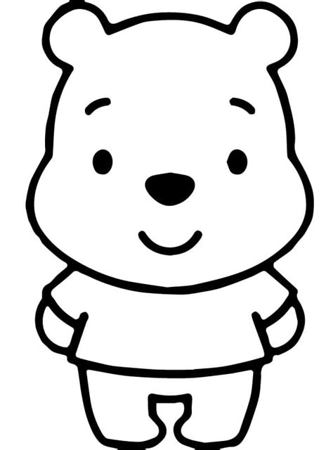 Winnie The Pooh Disney Cuties Coloring Page Free Printable Coloring