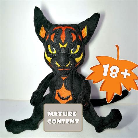 Stuffed Animal Sex Toy Personalized Black Cat Sex Plush Cat Etsy