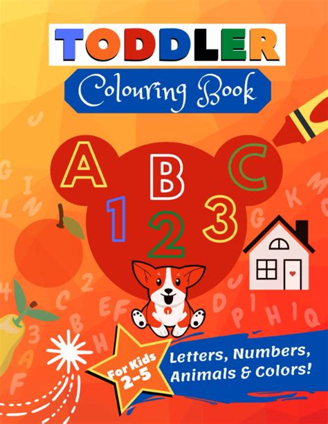 Buy Toddler Coloring Book Abc123 Coloring Pages Easy Large Giant