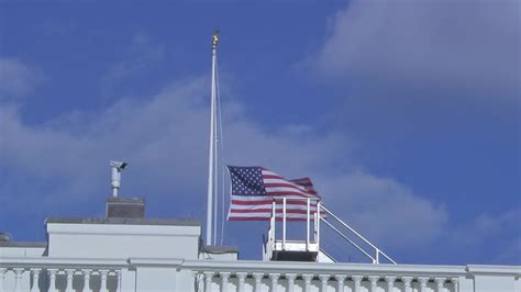 White House Flag Lowered To Half Staff For Victims Of United States