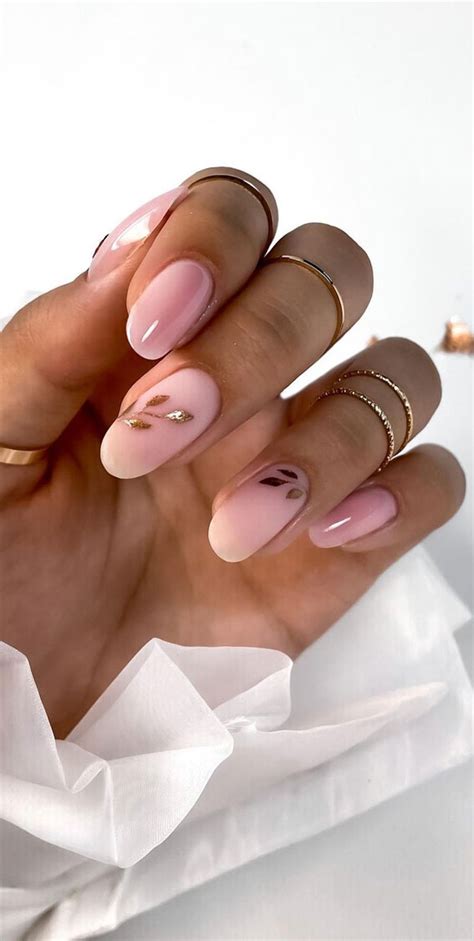 25 Beautiful Neutral Nails To Welcome 2023 Matte Pink Oval Nails