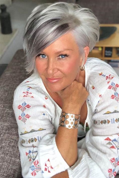 For an evening out, you can make light curls or wavy, highlight. 85 Incredibly Beautiful Short Haircuts for Women Over 60 ...