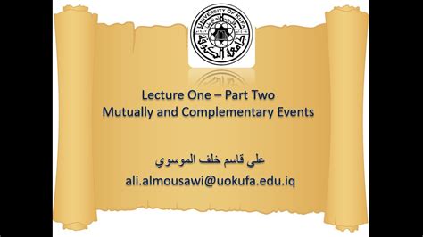 Maybe you would like to learn more about one of these? MUTUALLY EXCLUSIVE EVENTS and COMPLEMENTARY EVENTS - YouTube