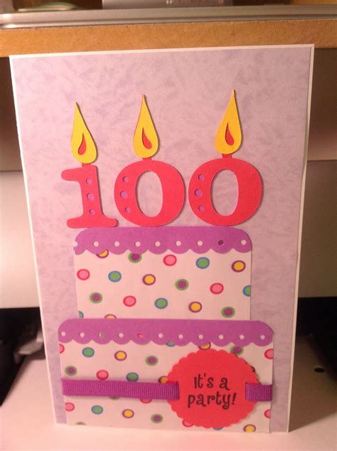 100 Years Birthday Card Old Birthday Cards 100th Birthday Card