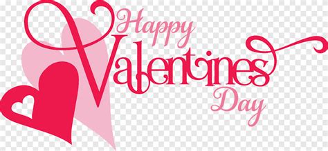 Pink Happy Valentines Day Text Happy Valentines Day Two Hearts Holidays Valentines Day Png
