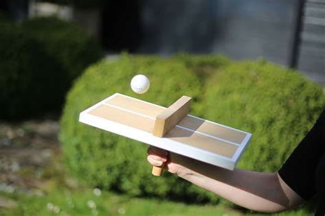 It uses particleboard with some pool flotation noodles strapped with velcro so that the table. Do It Your Self | Ping pong table diy, Wood games, Ping pong