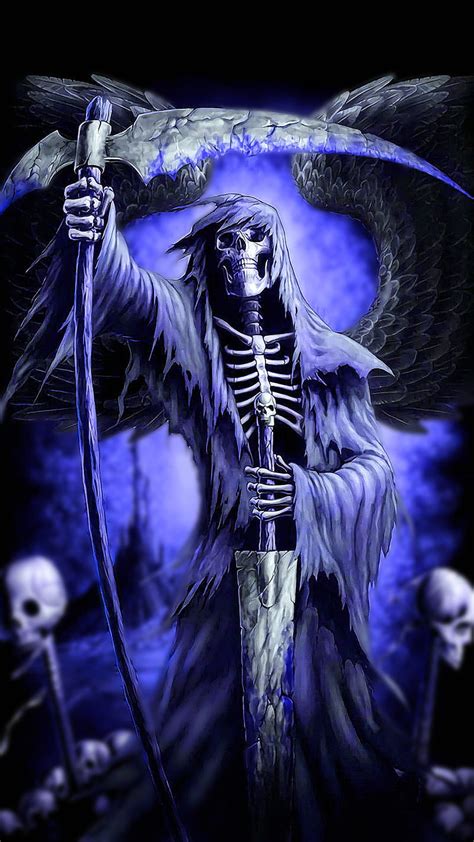 Dark Skeleton Grim Reaper Gun Hd Wallpaper Peakpx