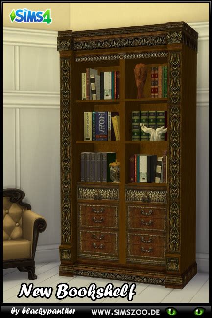 Royal Set Bookshelf By Blackypanther Sims 4 Furniture