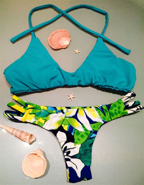 Aqua Top With Tropical Bottoms 30 A Piece Brazilian Style Bikinis Bikini Fashion
