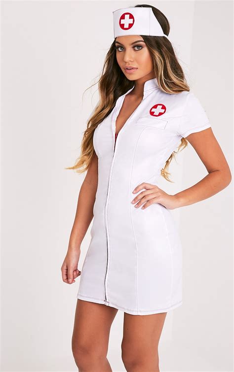 Sexy Nurse White Fancy Dress Costume Prettylittlething Aus