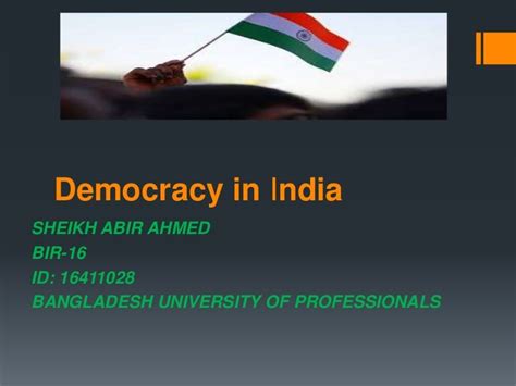 Democracy In India