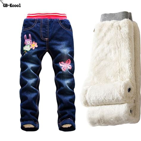Nice Gb Kcool Fashion 2016 Big Girls Jeans Pants Autumn Winter Children