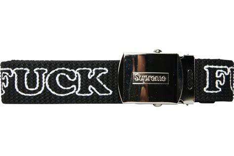 Supreme Hysteric Glamour Fuck You Belt Black Fw17