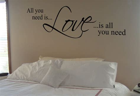 Love Is All You Need Wall Decal Wall Decal Wall Art Decal