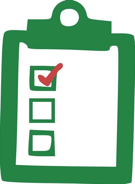 Clipboard Checklist Png Free Image Checklist Clipart Png Clip Art