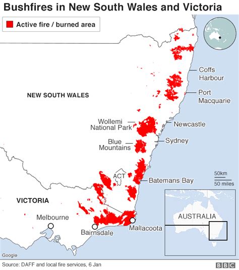 Australia Fires Misleading Maps And Pictures Go Viral Bbc News
