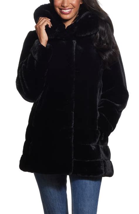 Hooded Faux Fur Coat Nordstrom