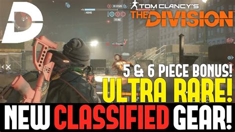 The Division NEW ULTRA RARE CLASSIFIED GEAR Gear Talents MORE BEST STATE OF THE GAME