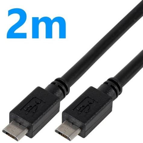2m High Speed Micro Usb Male To Micro Usb Male Data Charger Cable Lead