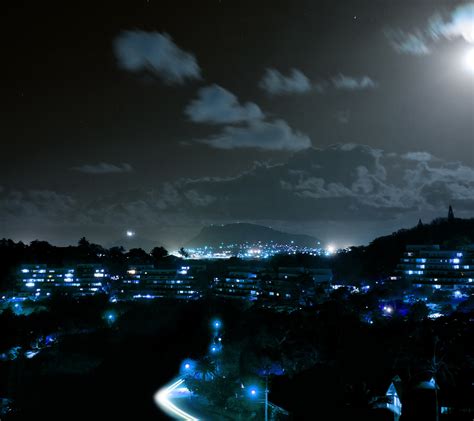 Landscape night scene | wallpaper.sc SmartPhone