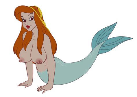 Rule 34 1girls Big Breasts Breasts Disney Female Only Ginger Hair Inusen Long Hair Mermaid