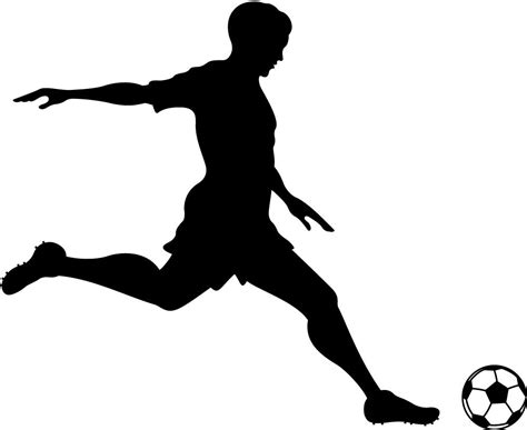 Person Kicking Soccer Ball Clip Art Clip Art Library