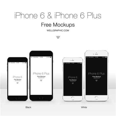 Apple Iphone 6 And Iphone 6 Plus Mockup Psd By Wellgraphic On Deviantart