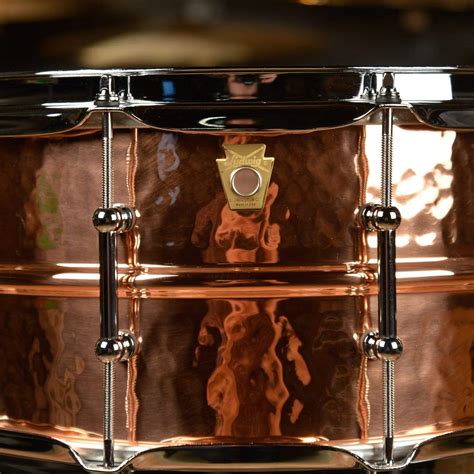 Ludwig 65x14 Hammered Copper Phonic Snare Drum Wtube Lugs Chicago