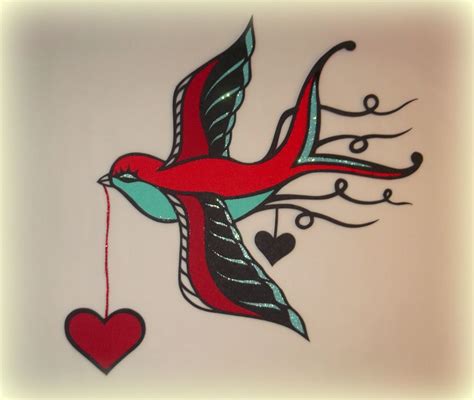 Valentines Papercut Lovebird