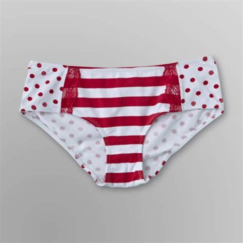 Joe Boxer Womens Hipster Panties Stripes And Polka Dots