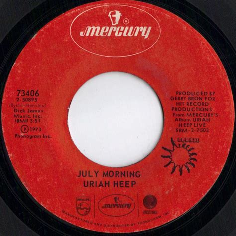 Uriah Heep July Morning Tears In My Eyes 1973 Vinyl Discogs